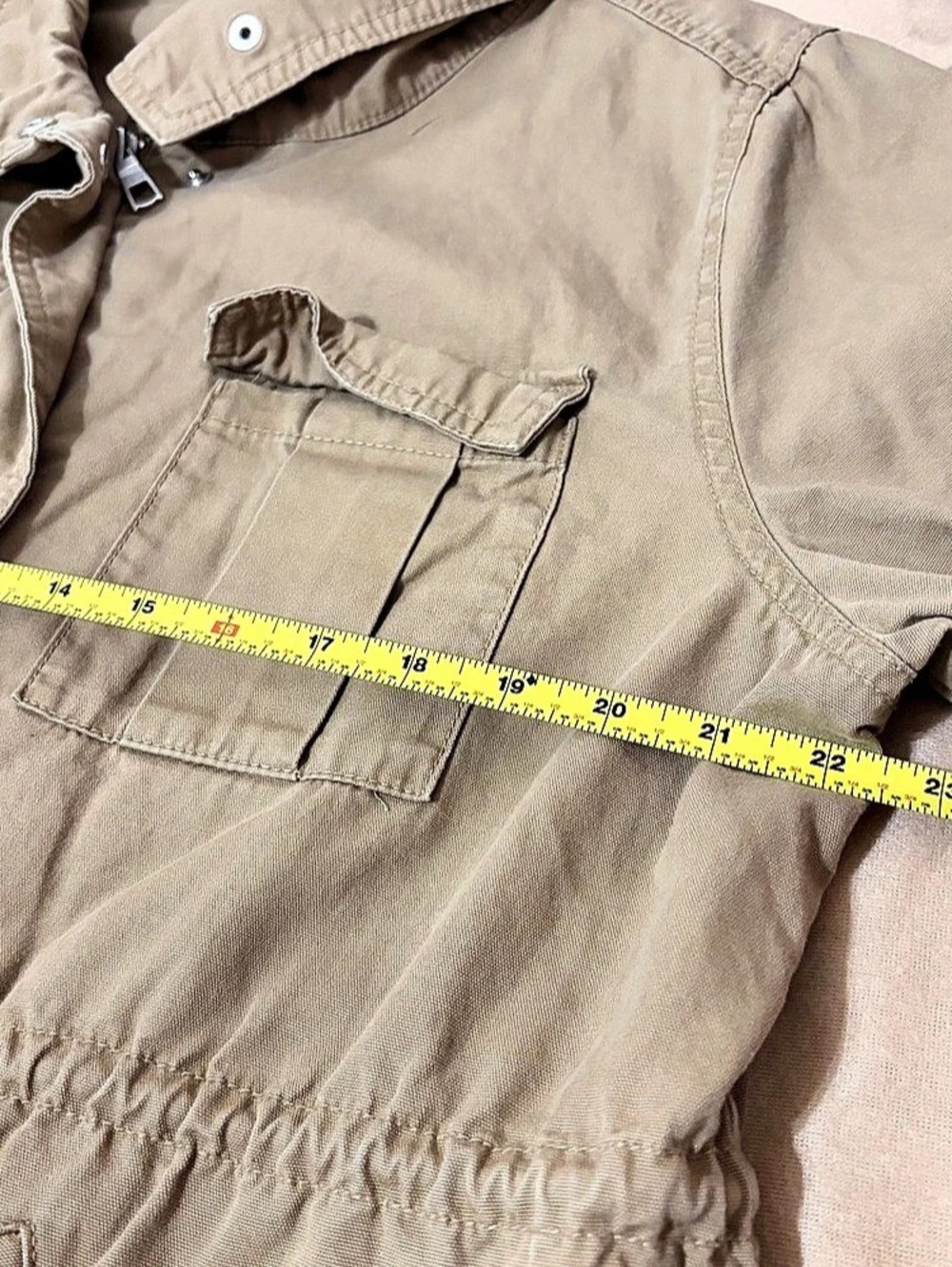 Old Navy Women’s Utility Jacket in Tan Size XL - Picture 8 of 9
